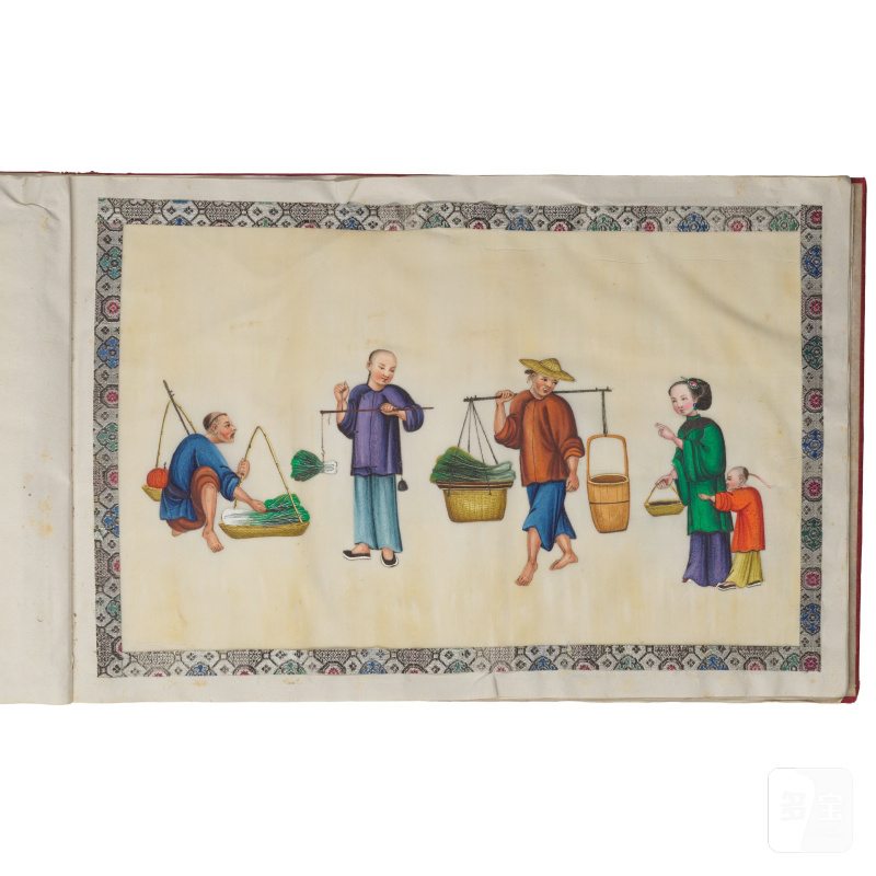 中國畫家 十九世紀 街邊商販圖冊頁十二開 | CHINESE ARTIST (19TH CENTURY) - 图15